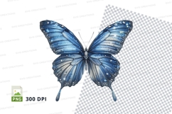 Blue butterfly clipart png Product Image 1