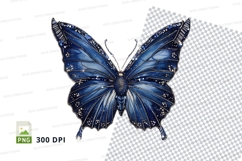 Blue cosmic butterfly clipart png Product Image 1