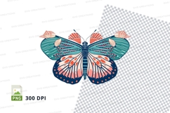 Colorful butterfly clipart png Product Image 1