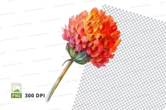 Vibrant flower clipart png Product Image 1