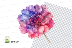 Vibrant flower clipart png Product Image 1