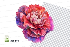 Vibrant flower clipart png Product Image 1