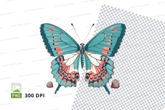 Colorful butterfly clipart png Product Image 1