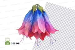 Colorful flower clipart png Product Image 1
