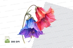 Colorful flowers clipart png Product Image 1