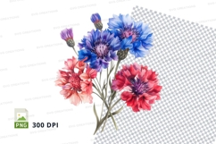 Vibrant flower bouquet clipart png Product Image 1