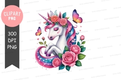 Enchanted unicorn with floral crown Product Image 1