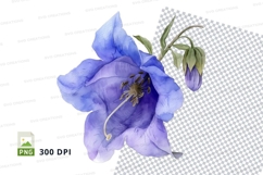Blue flower clipart png Product Image 1