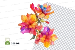 Vibrant watercolor flowers Product Image 1