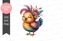 Adorable chick with floral crown Product Image 1