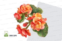 Bright orange and yellow flowers clipart png Product Image 1