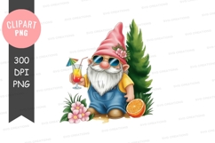 Relaxing gnome with cocktail Product Image 1