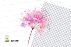 Delicate pink flower clipart png Product Image 1