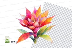 Vibrant tropical flower clipart png Product Image 1