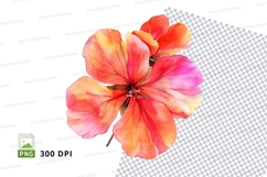 Vibrant flower clipart png Product Image 1