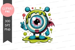 Whimsical monster clipart png Product Image 1