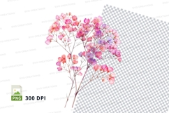 Delicate pink flowers clipart png Product Image 1