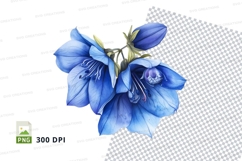 Blue bell flowers clipart png Product Image 1