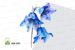 Blue bell flowers clipart png Product Image 1