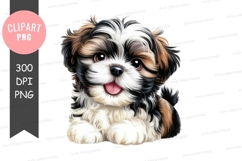 Playful puppy clipart png Product Image 1