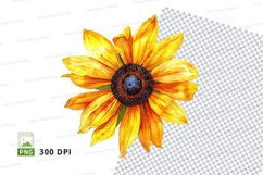 Bright yellow sunflower clipart png Product Image 1