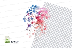 Colorful flower bouquet clipart png Product Image 1