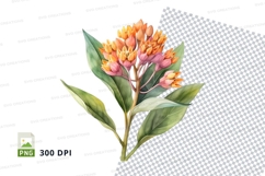 Watercolor flower clipart png Product Image 1