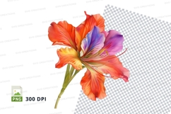 Vibrant flower clipart png Product Image 1