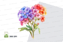 Colorful bouquet of flowers clipart png Product Image 1