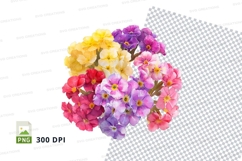 Colorful flower bouquet clipart png Product Image 1