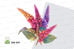 Colorful floral bouquet clipart png Product Image 1