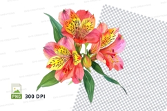 Vibrant bouquet of flowers clipart png Product Image 1