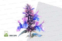 Watercolor flower clipart png Product Image 1