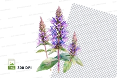Purple flower clipart png Product Image 1
