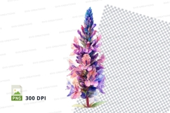 Watercolor flower clipart png Product Image 1