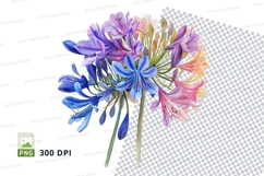 Colorful flower bouquet clipart png Product Image 1