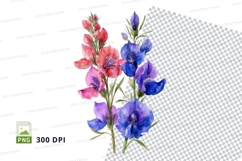 Colorful flower bouquet clipart png Product Image 1