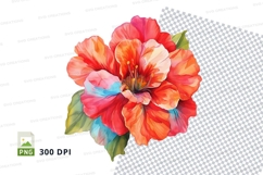 Vibrant tropical flower clipart png Product Image 1
