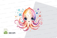 Cute octopus clipart Product Image 1