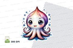 Cute octopus clipart Product Image 1
