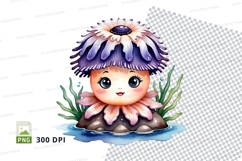 Cute sea anemone character Product Image 1