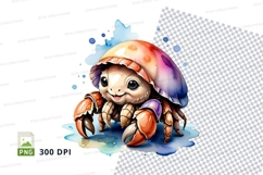 Cute cartoon hermit crab Product Image 1