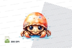 Cute crab clipart Product Image 1