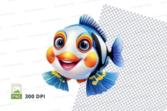Cartoon fish clipart Product Image 1