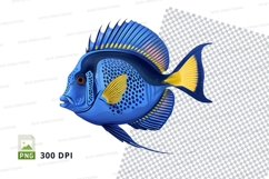 Blue and yellow tropical fish Product Image 1