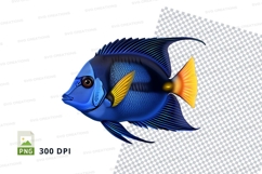 Blue and yellow tropical fish Product Image 1