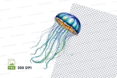 Elegant jellyfish illustration Product Image 1