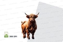 Highland cow clipart Product Image 1