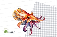 Vibrant octopus clipart Product Image 1
