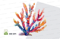 Colorful coral reef clipart Product Image 1